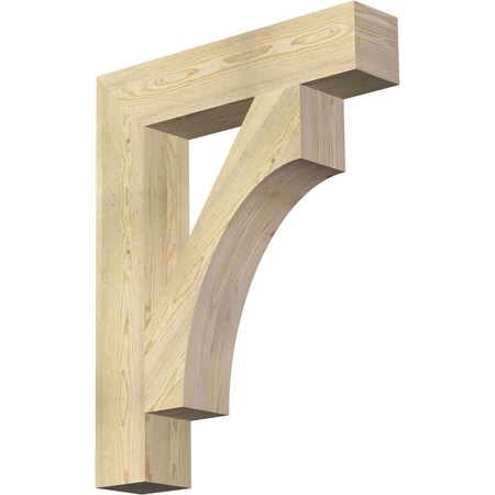 Ekena Millwork Westlake Block Rough Sawn Bracket, Douglas Fir, 6"W x 30"D x 38"H BKT06X30X38WTL05RDF